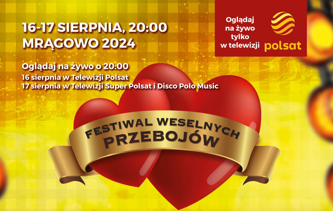 Festiwal Weselnych Przebojów 2024 - wiemy kto wystąpi! Lista wykonawców!>
                        </a>
                        </div>
                        <div class=