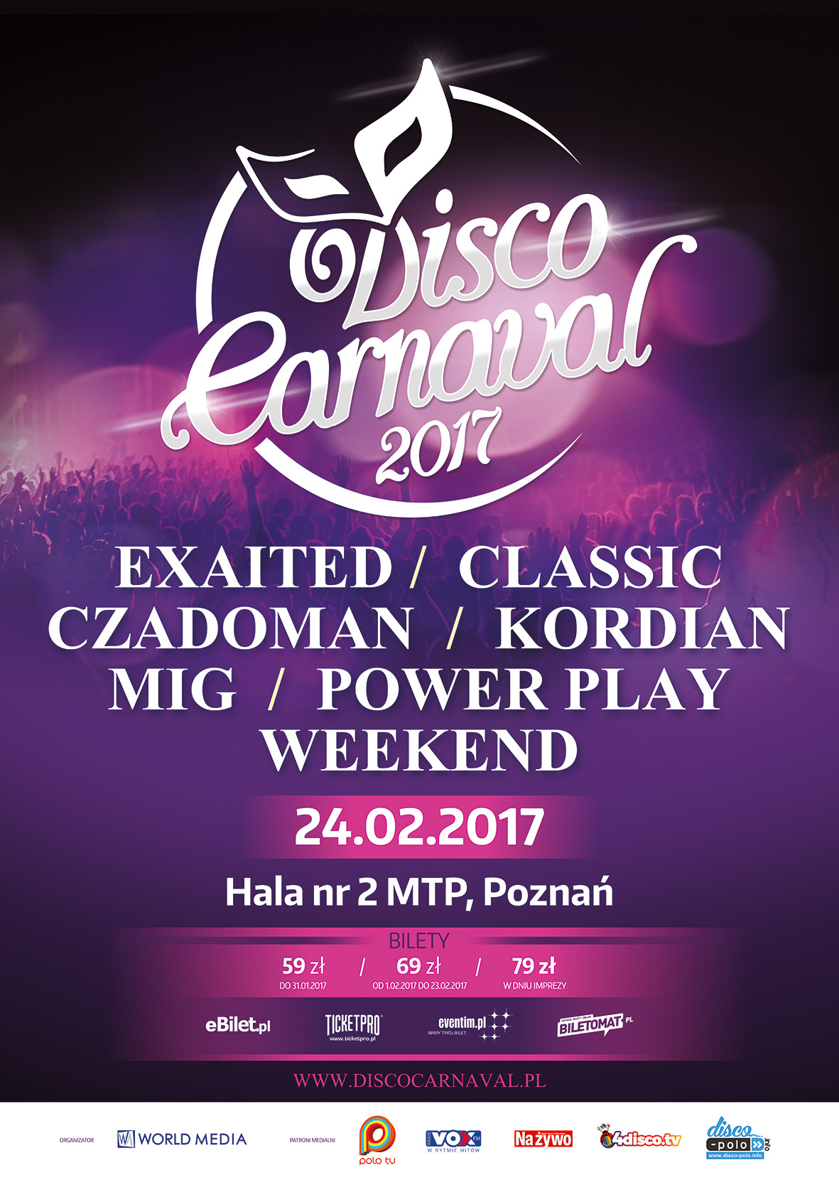 Disco Carnaval w Poznaniu 24 luty 2017