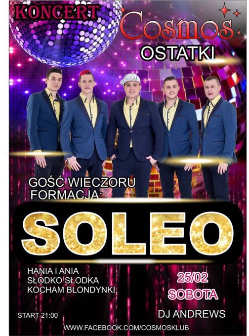 Koncert Cosmos Klub - 25 luty 2017 - Soleo