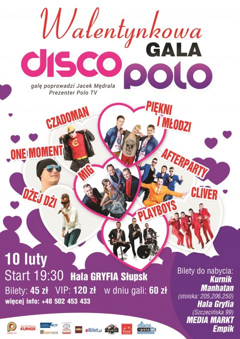 Już 10 lutego Walentynkowa Gala Disco Polo w Słupsku