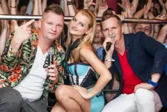 Rodzina Migów w klubie Mokra