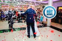 Damian z „Jako tako" śpiewa żonie na własnym weselu | VIDEO