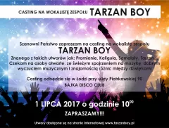Poszukiwany wokalistka do zespołu "Tarzan Boy"