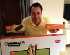 Marcin Miller z prezentami od firmy Manta!