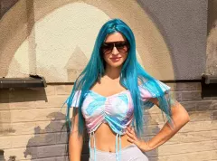Ale figura! Agbe w leginsach i topie z odkrytymi ramionami zrobiła zamieszanie