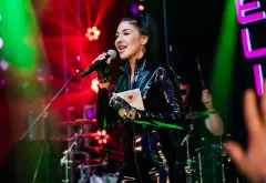 Czarny lateks, traperki i wysoki kucyk! Sylwia Kossakowska skradła show w warszawskim Explosion