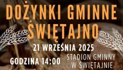 Dożynki gminne Świętajno 2025 na scenie Marcin Siegieńczuk i Żaneta Chmielewska.
