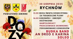 Dożynki w Rychnowie 2025 z koncertami Budka Band, An Dreo e Karina, Soleo, Top Girls i występem DJ Fire
