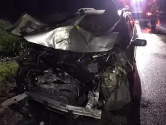 Pilne! Bardzo groźny wypadek gwiazd disco polo! Pijany kierowca wjechał w samochód grupy Playboys! Auto zniszczone! ZDJĘCIA