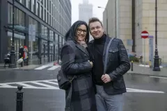 Radek Liszewski Weekend przyłapany z cudowną żoną Dorotą w Warszawie! Wspólne wyjście i super zdjęcia! 
