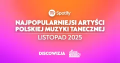 Ranking Spotify listopad 2025. Skolim, Bungee i After Party w czołówce polskiej muzyki tanecznej