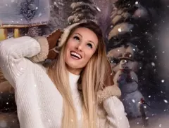 Wyjątkowa SESJA! Śliczna wokalistka disco polo zapozowała w zimowej scenerii! Uwagę zwracają jej nogi! 
