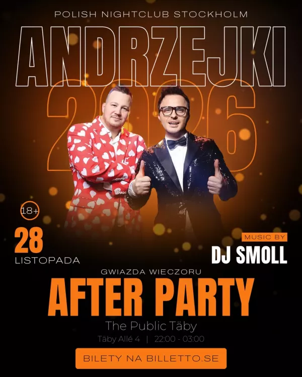 After Party - Andrzejki 2026 The Public Täby - 28 listopada 2026