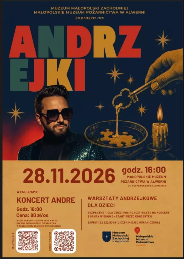 Andre - Andrzejki Muzeum Pożarnictwa Alwernia - 28 listopada 2026