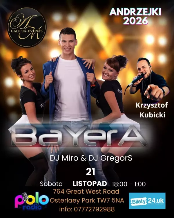 Bayera - Andrzejki 2026 - 21 listopada 2026