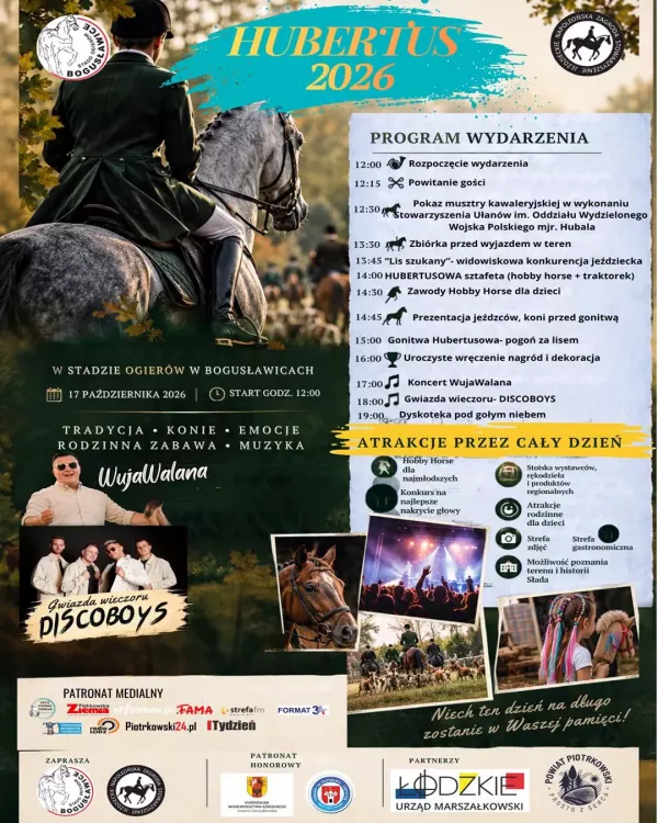 Hubertus 2026 Stado Ogierów Bogusławice - 17 października 2026