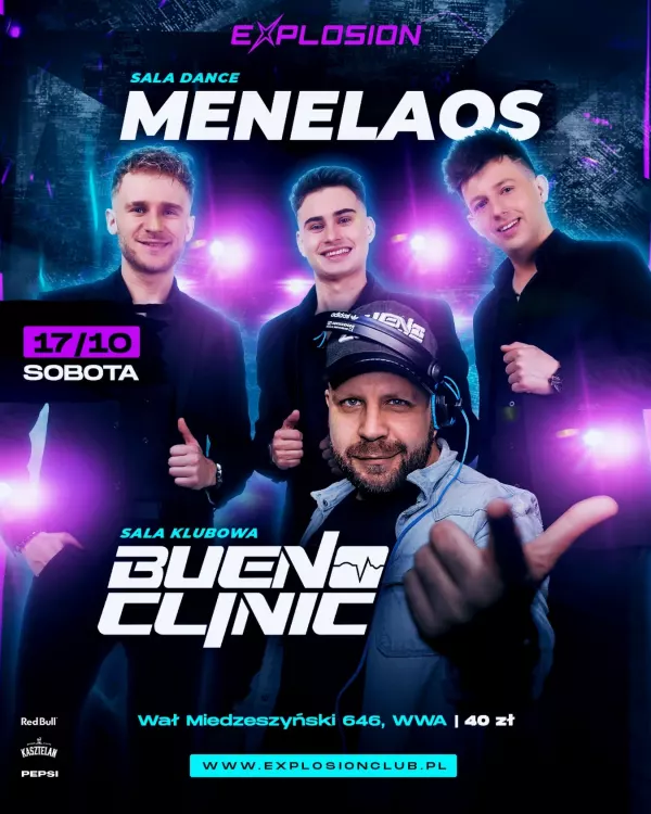 Menelaos - Explosion Club Warszawa - 17 października 2026