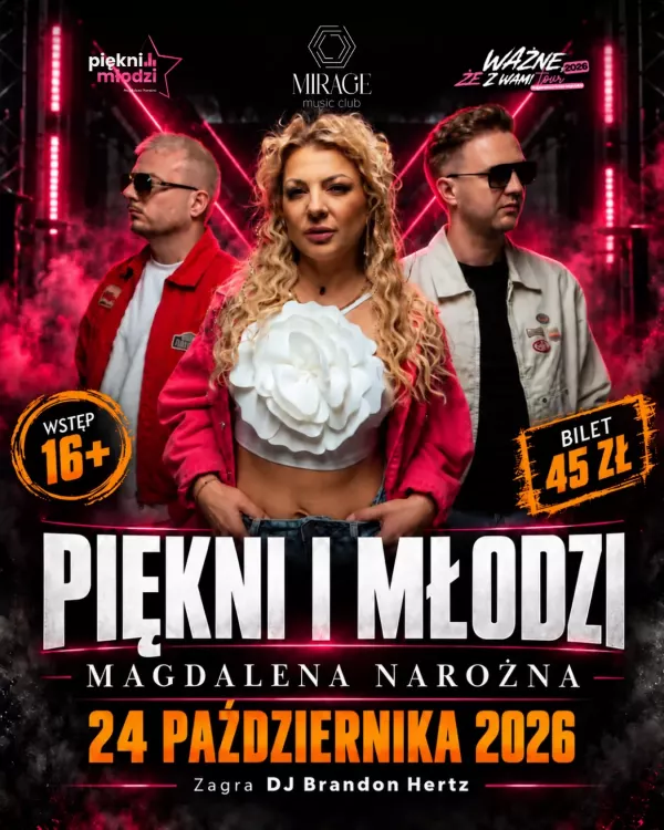 Piękni i Młodzi - Mirage Music Club - 24 października 2026