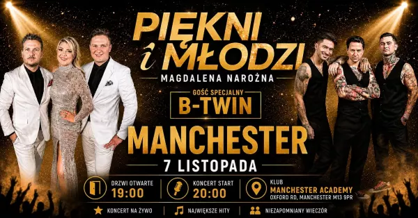 Piękni i Młodzi, B-Twin - Manchester Academy - 7 listopada 2026