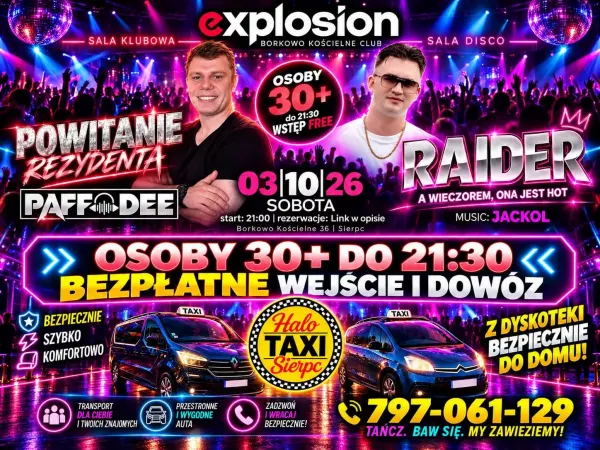 Raider - Explosion Borkowo Kościelne - 3 października 2026