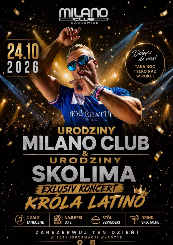 Skolim - Urodziny Milano Club Baćkowice - 24 października 2026