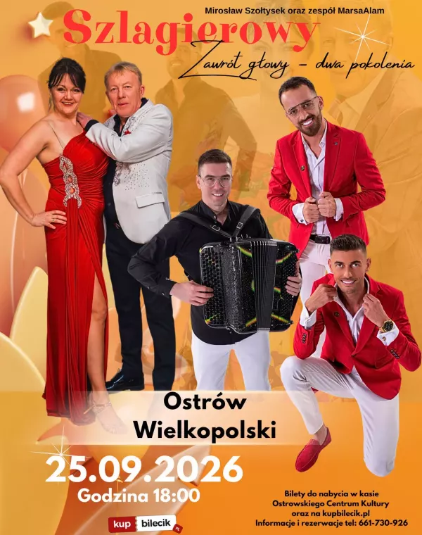Szlagierowy Zawrót Głowy Ostrów Wielkopolski - 25 września 2026