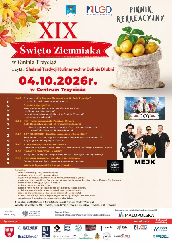 XIX Święto Ziemniaka Trzyciąż - 4 października 2026