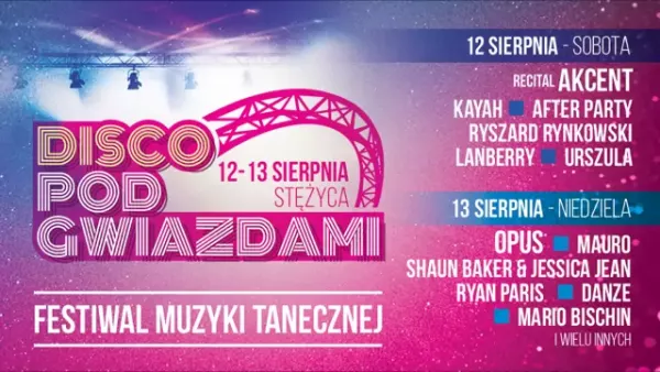 Disco pod Gwiazdami w Stężycy | 12 -13 sierpnia! 
