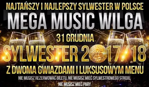Weź udział w sylwestrowej zabawie z zespołami disco polo | Luksusowe menu!