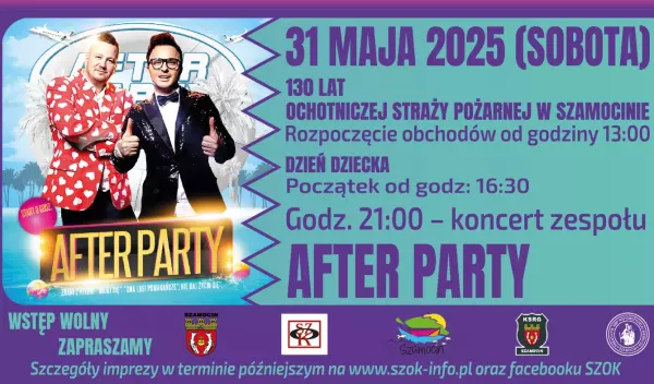 Szamocińskie Dni Muzyki 2025 zagra zespół After Party! 