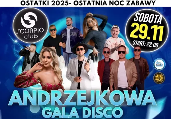 Andrzejkowa Gala Disco w Club Scorpio 29 listopada! Kto wystąpi?