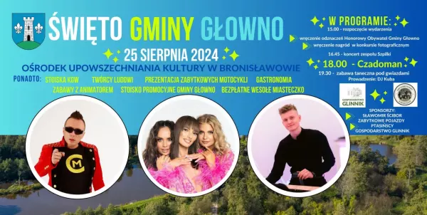 Czadoman i Szpilki rozgrzeją publiczność podczas Święta Gminy Głowno!
