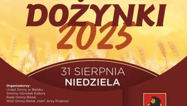 Dożynki 2025 w Bielsku z gwiazdami disco polo.  Koncerty Łobuzów, ROY i Blue Angels