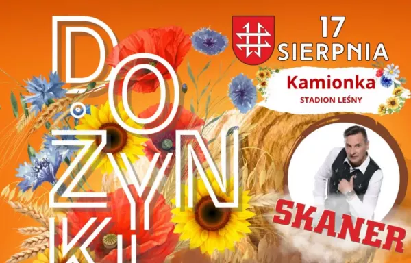 Dożynki Gminno-Parafialne w Kamionce 2025 z koncertami Energy Girls, News, Skaner i Macieja Smolińskiego


