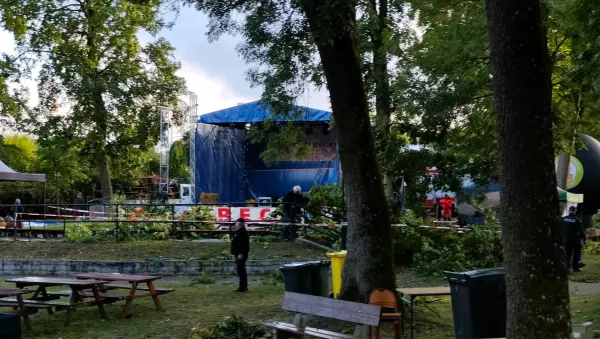 Dramat na dożynkach w Reczu. Gałąź spadła na namiot. W programie koncert disco polo
