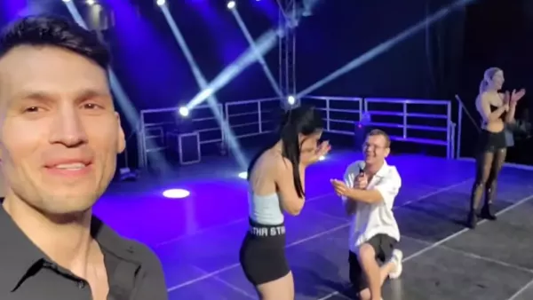 Fanka disco polo zaskoczona na scenie! Oświadczyny podczas koncertu zespołu Bayera poruszyły tłumy | VIDEO