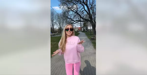 Internet huczy! Joanna Narożna niczym różowa landrynka tańczy do nowości „Tango” Fani zachwyceni?