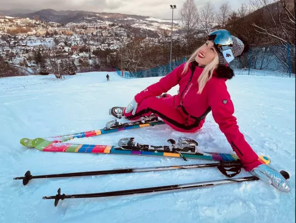LaViola na stoku: Gwiazda disco polo wybrała się na narty!
