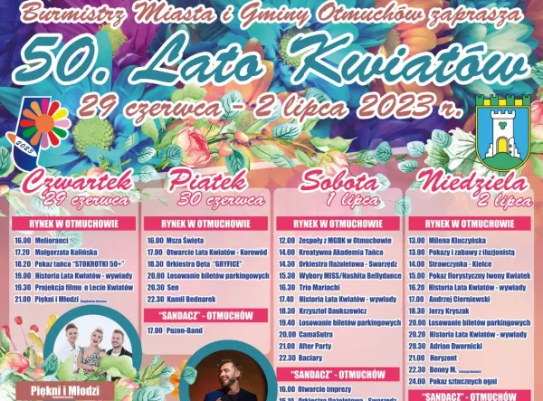 Lato Kwiatów 2023 - kto wystąpi w Otmuchowie? Gwiazdy disco polo Zespół Piękni i Młodzi, After Party, czy Camasutra