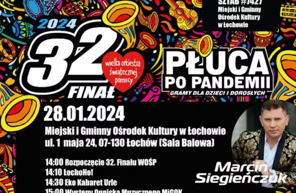 Marcin Siegieńczuk Wspiera WOŚP w Łochowie! Impreza już 28 stycznia!