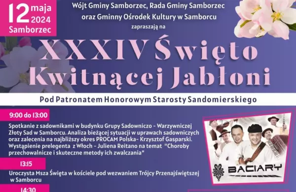 Mejk i Baciary wystąpią podczas XXXIV Święta Kwitnącej Jabłoni
