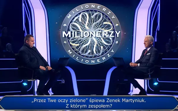 Pytanie o hit disco polo w Milionerach! W programie padło pytanie o Zenka Martyniuka