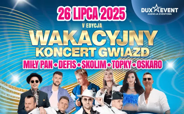 Wakacyjny Koncert Gwiazd 2025 w Opolu – 35-lecie BOYS, Skolim, Defis i plejada hitów disco polo!

