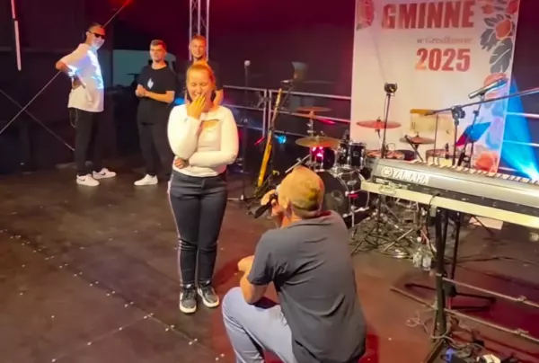 Zaręczyny na koncercie Long & Junior! Kamil zaskoczył wszystkich na scenie | VIDEO