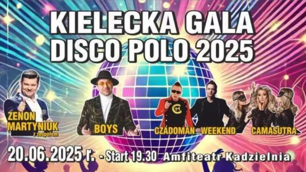 Zenon Martyniuk, Boys, Weekend i Czadoman na jednej scenie! Kielecka Gala Disco Polo 2025 coraz bliżej
