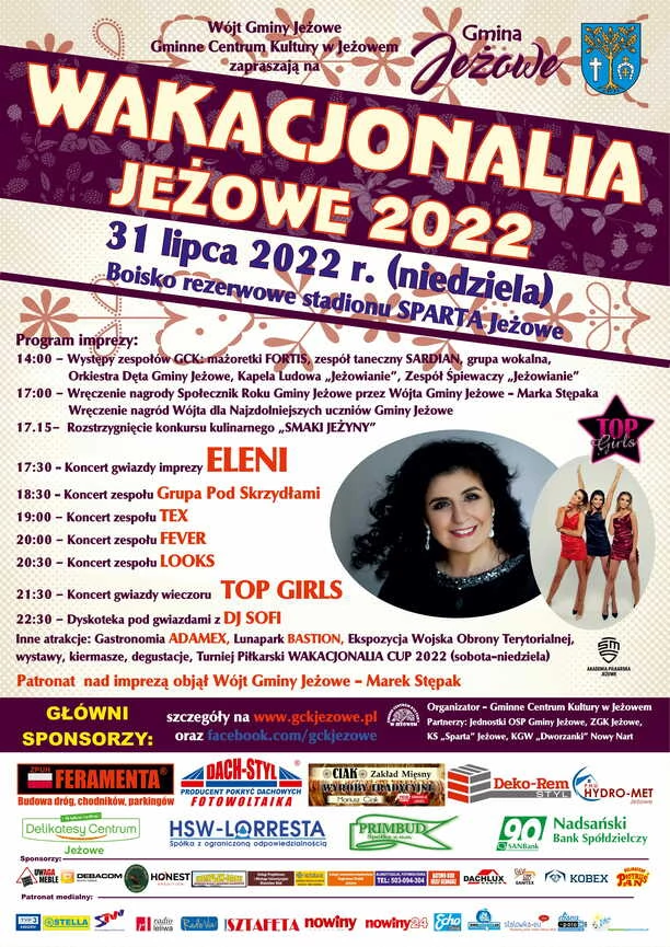 Wakacjonalia Jeżowe 2022 już niebawem! Lista wykonawców!