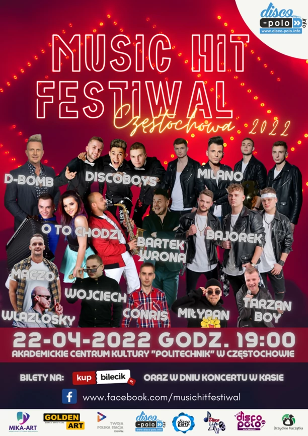 Startuje pierwsza edycja Music Hit Festival w Częstochowie! Na scenie największe gwiazdy disco polo! 
