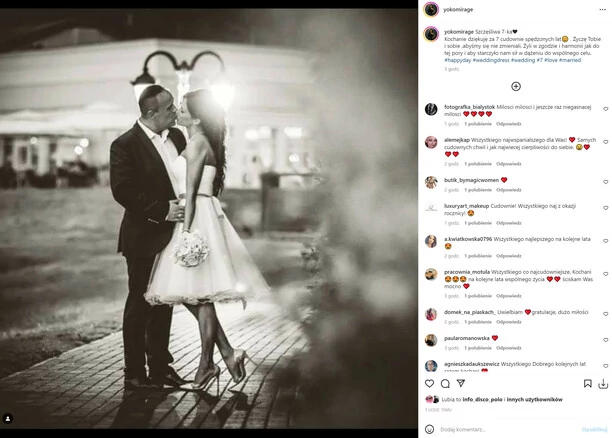 „Kochanie dziękuję za 7 cudownie spędzonych lat„ - rocznica ślubu ulubionego małżeństwa disco polo!