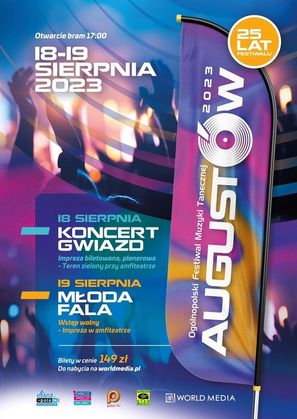 Ogólnopolski Festiwal Muzyki Tanecznej Augustów 2023 - Najważniejsze informacje, bilety, lista wykonawców, transmisja LIVE