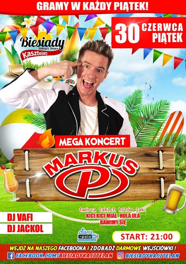 Markus P już 30 czerwca w Biesiadach Kasztelan! To będzie gruba impreza